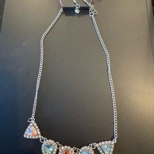 Paparazzi Elegant Silver and Multicolor Necklace Set